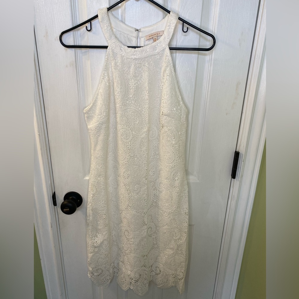 White XS Skies Are Blue dress